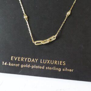 Banana Republic 14k over silver necklace
